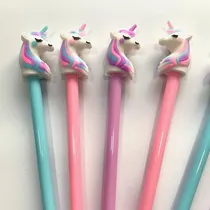 Comprar Set De 12 Lapiceras Con Tapa Unicornio Ideal Para Souvenir