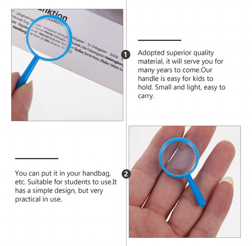 Mini Lupa Portátil Con Lentes De Aumento De 15 Piezas