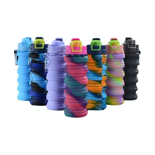 Termo Plegable De 500 Ml Libre Bpa Botilito Multicolor