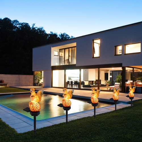 Luz Nocturna En Forma De C, Luces Solares Para Exteriores, L