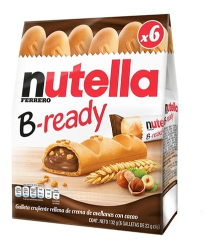 Barritas Con Relleno De Nutella B-ready 132 Gr