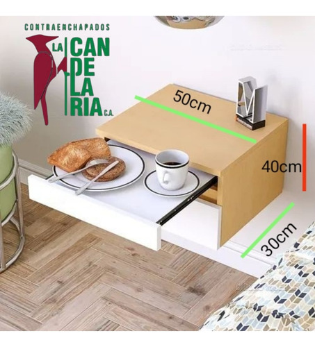 Mesa De Noche Dormitorio Moderno Minimalista.