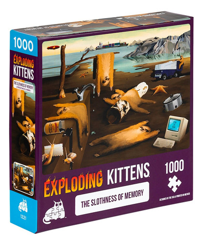 Puzzle 1000 Pz Exploding Kittens Dali Relojes Gato / Diverti