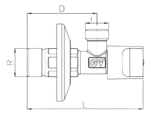 Llave Angular Sola 1/2 He-he Genebre Española
