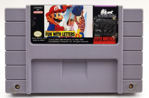 Mario's Early Years Fun With Letters Snes * R G Gallery