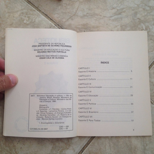 Livro Biblioteca Educação É Cultura Esportes - Lamartine P.