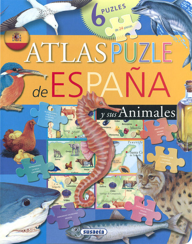 Atlas Puzle De España, De Susaeta Ediciones. Editorial Susaeta, Tapa Dura En Español, 2024
