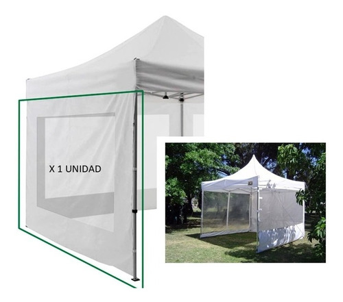 Pared Cobertor Para Gazebo 3x3 Tela Oxford420d+pvc Calidad