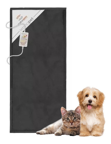 Tapete Térmico Elétrico Pet 100x45cm Controle Temp Almofada