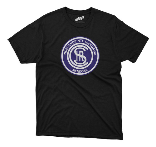 Remera Futbol Independiente Rivadavia Escudo En Pecho Negra