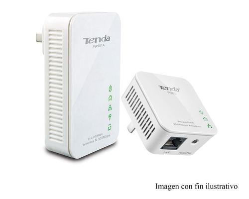 Extensor Powerline Tenda Pw201a+p200 Inalambrico Rj-45