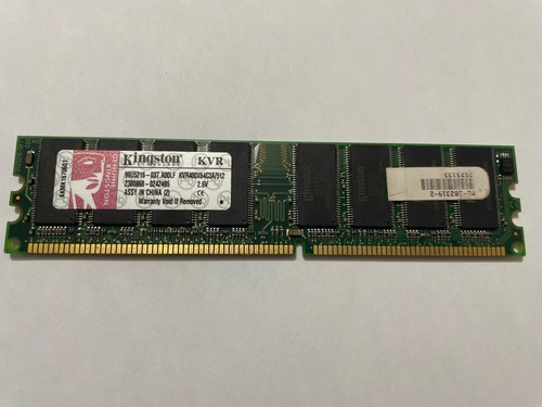 Memoria Ram Valueram 512mb 1 Kingston Kvr400x64c3a/512 (Usado)