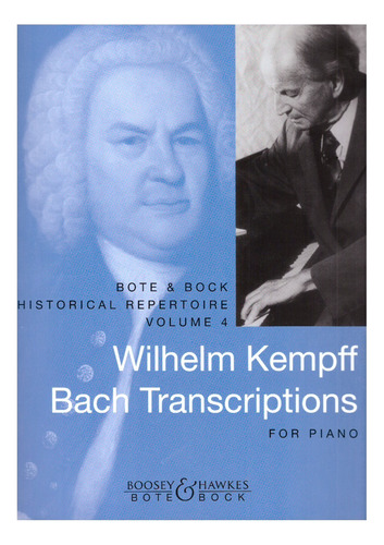 Wilhelm Kempff Bach Transcriptions For Piano.