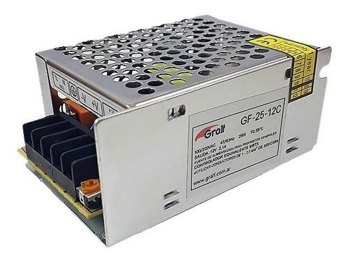 Fuente Switching Metalica 12v 2a Gralf Calidad Premium