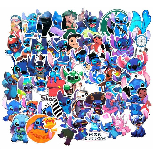 Stickers Calcos 52 Un. Stitch Origen U.s.a. (7rjqhw5q)