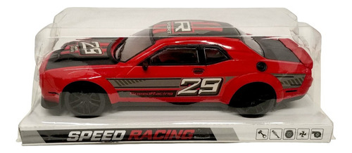 Auto Deportivo A Friccion Speed Racing Color Rojo