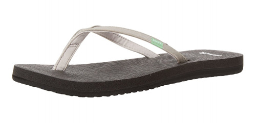 Chanclas Sanuk Spree 4 Para Yoga, Para Mujer, Plateado, 6