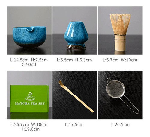 Juego De Té Matcha 5x, Tazón De Té Ceremonial Japonés