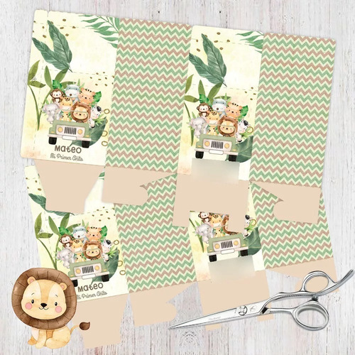 Kit Imprimible Animales Selva Safari Acuarela+obsequios