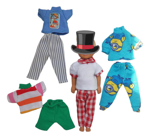 Ropita Para Muñequitas. Paquete C/6 Modelos Y 2 Zapatitos