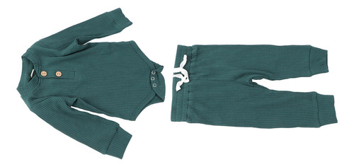 Conjunto De Mono Y Pantalones Para Bebé Trajes Cómodos De A