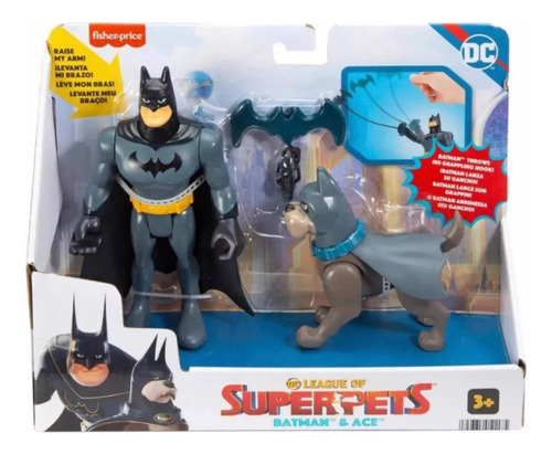 Batman & Ace Superpets Liga De Supermascotas Dc Fisher Price