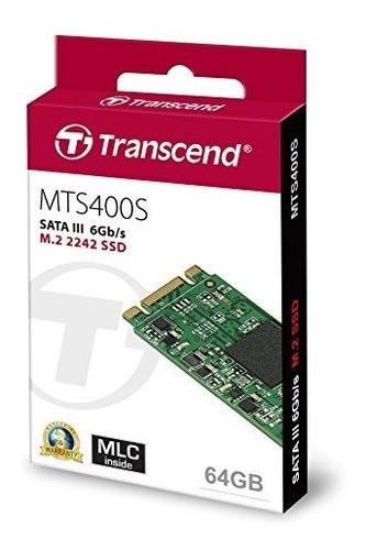 Transcend 64gb Sata Iii 6gb S Mts400 42 Mm M.2 Ssd Solid