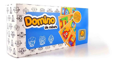 Dominó Madera Robots - Juego Clásico Didáctico Infantil