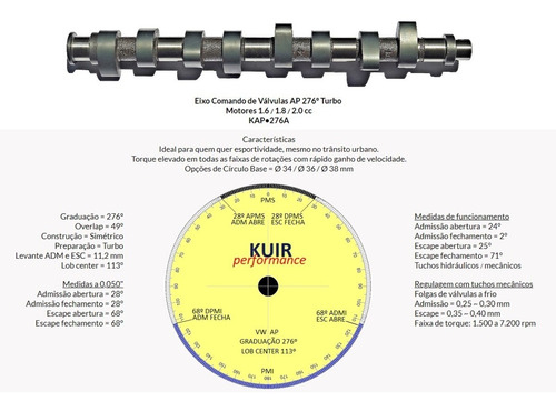 Imagem 3 de 3 de Comando Ap 276 Turbo Mecânico - Kuir Performance
