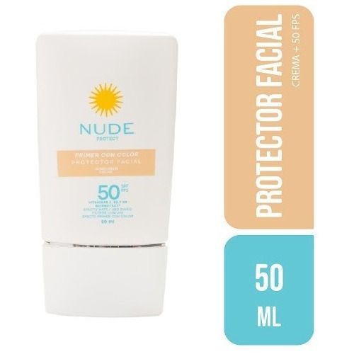 Nude Protector Facial Mate Primer Con Color  Fps50 50ml 