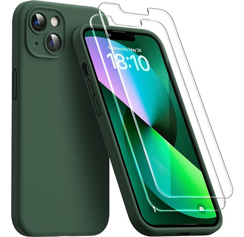 Funda Para iPhone 13 Silicona Liquida Mejorada Proteccion De