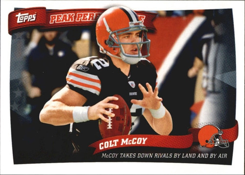 2010 Topps Peak Performance #pp50 Colt Mccoy Cafes 