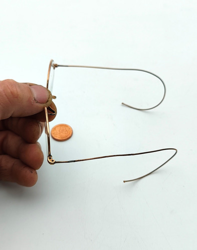 Anteojos Lentes Impertinentes Enchapados Oro (m1) - Moda (Usado)