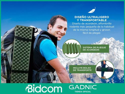 Aislante Termico Portátil Gadnic Ultraliviano Mat Campamento