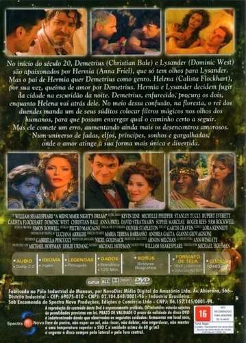 Dvd Sonho De Uma Noite De Verão - Michelle Pfeiffer Lacrado