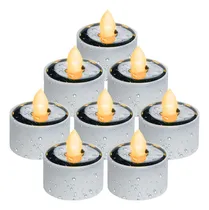 Comprar Luces Solares Reutilizables Al Aire Libre, Pack De 8, Blanco