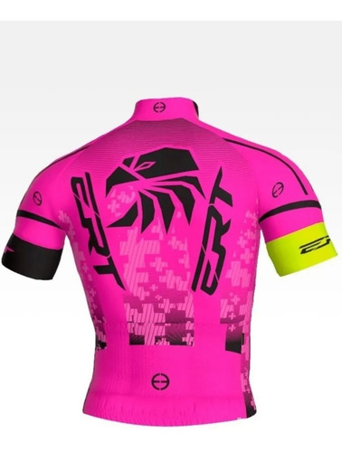 Imagem 2 de 8 de Camisa Ciclismo New Elite Ert Team Rosa + Brinde