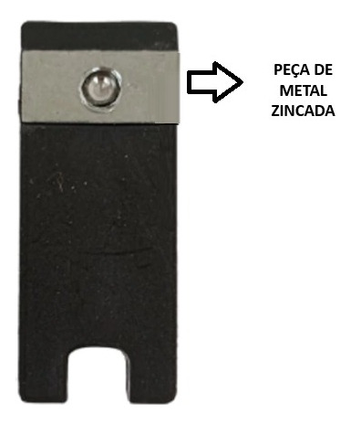 Guia Deslizante Janela/porta Linha Suprema Preto10 Peças