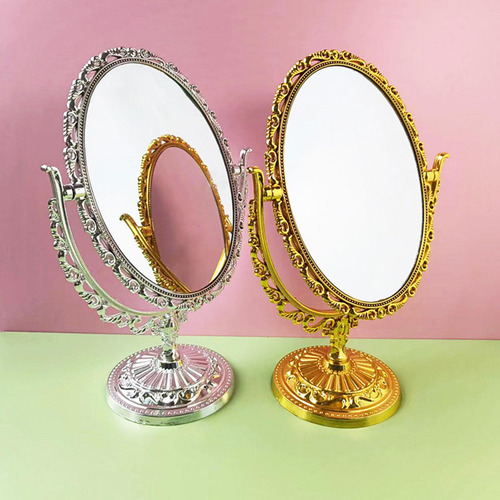 Espejo De Maquillaje De, Espejo De Escritorio Con Soporte,