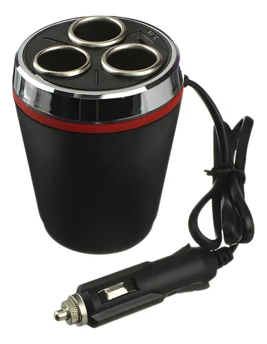 comprar Adaptador Para Enchufe Encendedor Auto 1 A 3 Triple + Usb
