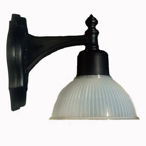 Farol Colonial De Pered Con Difusor Plastico Exterior Zuluz