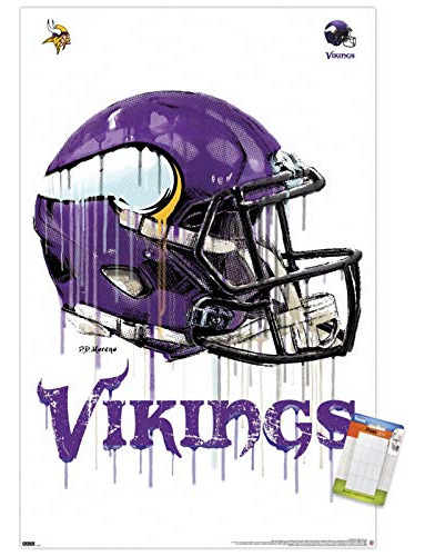 Trends International Nfl Minnesota Vikings - Drip Helmet 20