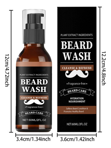 Un Limpiador Para El Cuidado De La Barba Para Hombres, Suave