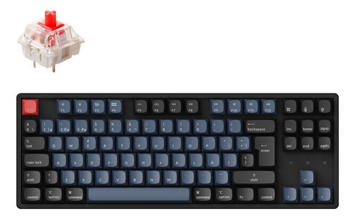 Teclado Mecanico Wireless Keychron K8 Pro Programable Custom Qmk Via Aluminio Rgb Qwerty Gateron Red Switch Hotswappable Distribución Iso Español Bluetooth Gamer Coder Pc Mac Tamaño Layout 80%