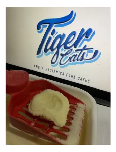 2un. Areia Higiênica Biodegradável Gatos 2,5 Kg Tiger Cats
