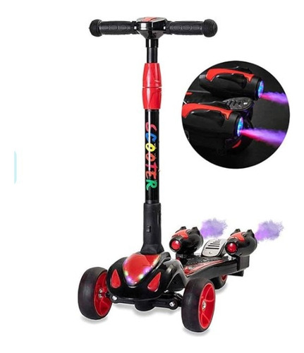 Patineta Scooter Para Niños Burbujas Bluetooth Led Music