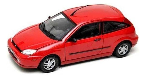 Miniatura Ford Focus Zx3 2002 Motormax 1:18 Réplicas Coleção Vermelho