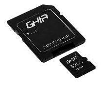 Memoria Ghia 32gb Tipo Micro Sd Clase 10 Con Adaptador