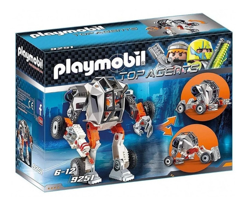 agente general con robot playmobil