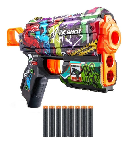 Pistola Lanza Dardos Zuru X-shot Skins Flux Blaster 8 Dardos